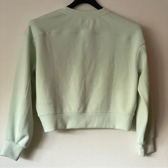 lululemon Softstreme Perfectly Oversized Cropped Crew in Kholrabi Green Size 2 - Picture 7 of 10
